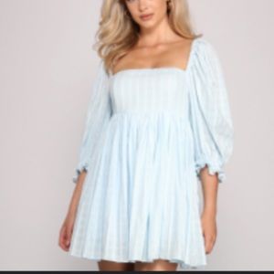 Blue Babydoll Windsor Dress